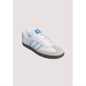 ADIDAS SAMBA OG WHITE AND SKYBLUE