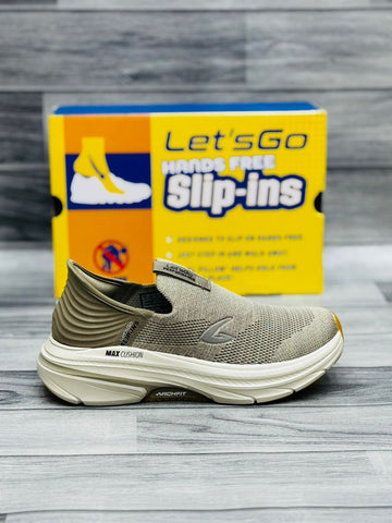LET'S GO SLIP-IN ARC FIT SKECHERS KHAKI