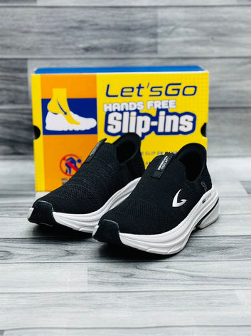 LET'S GO SLIP-IN ARC FIT SKECHERS BLACK