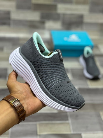 MAX COUSION SLIP-INN SKECHERS ( DARK GRAY )