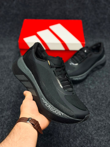 ADIDAS HYPERBOOST EDGE ( CORE BLACK AND CORBON)