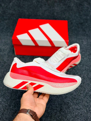 ADIDAS HYPERBOOST EDGE ( WHITE AND RED)