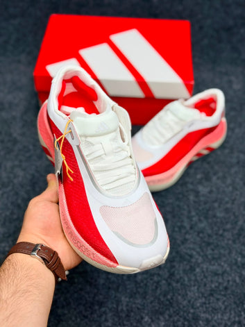 ADIDAS HYPERBOOST EDGE ( WHITE AND RED)