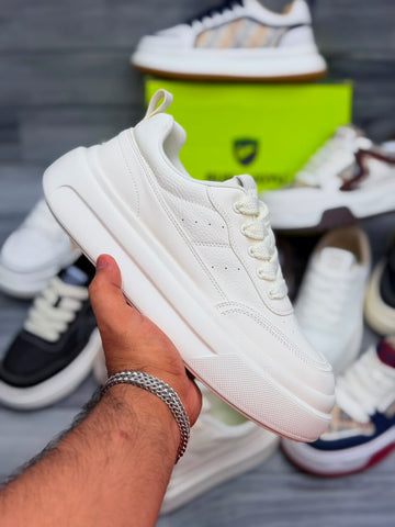 FASHION CASUAL SNEAKERS ( WHITE )