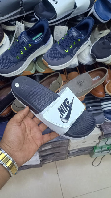 VICTORIA ONE MEN'S SLIDES ( BLACK AND WHITE )