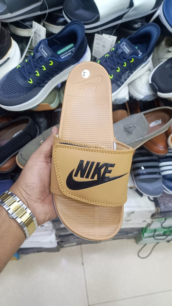 VICTORIA ONE MEN'S SLIDES ( BRWON BASE )