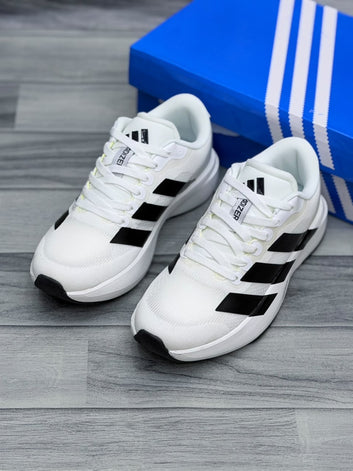 ADIDAS ADIZERO EVO SL ( WHITE & BLACK STRIPES )