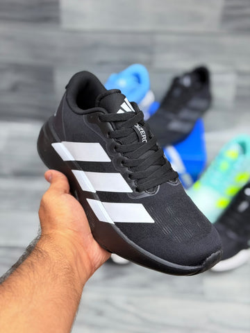 ADIDAS ADIZERO EVO SL ( BLACK & WHITE STRIPES )