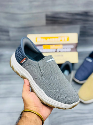GOOD YEAR SKECHERS SLIP-INN ( GRAY )